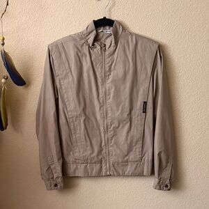 Members Only Men's Lightweight Zip-Front Jacket in Taupe